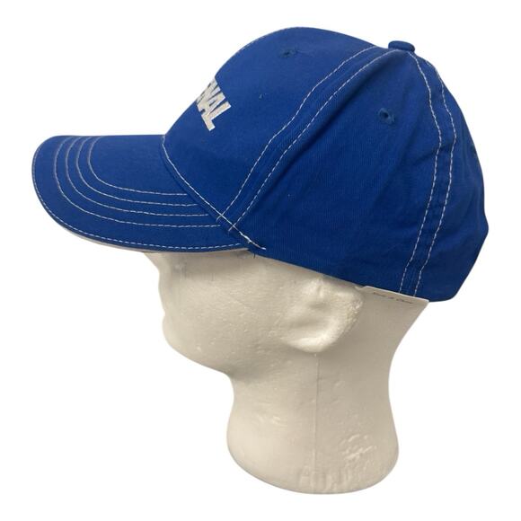New Fastenal Baseball Cap Hat Adjustable Strapback Blue White Stitch 100% Cotton - Picture 2 of 9